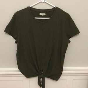Madewell Tie-front Tee (L)
